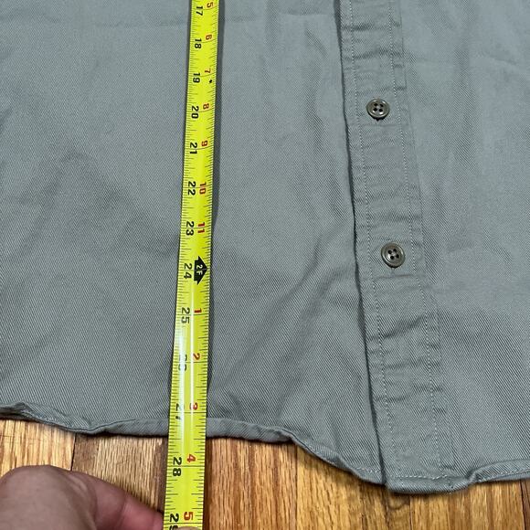 C.C. Filson 6.8Oz Chino Twill Long Sleeve Shirt Small Fog Grey Pockets 20153630 - Picture 4 of 8